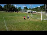 Little Brothers Practise Their Sweet Soccer Skills