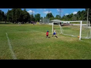 Little Brothers Practise Their Sweet Soccer Skills