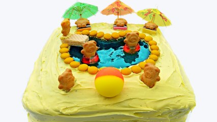 HOW TO MAKE A SWIMMING POOL CAKE