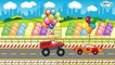 LEARN Fire Truck with Street Vehicles for Kids - Cars & Trucks Transport for Children - Cars Cartoon