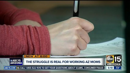 Study shows working moms face tough battles in Arizona