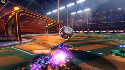 Rocket League: By far my best intentional mid air bump