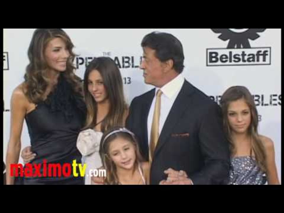 Sylvester Stallone, Mickey Rourke, Dolph Lundgren THE EXPENDABLES Premiere