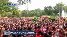 Minta Ahok Dibebaskan, Warga Nyanyikan Lagu Indonesia Raya di Balai Kota