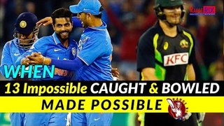 13 Impossible Caught and Bowled in Cricket Ever