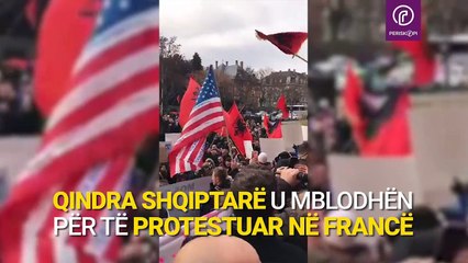 Shqiptarët protestojnë në Francë, kërkojnë lirimin e Haradinajt