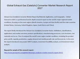 Global Exhaust Gas (Catalytic) Converter Market Research Report 2017