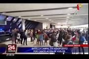 EEUU: autoridades detuvieron a tres personas tras disturbios en aeropuerto