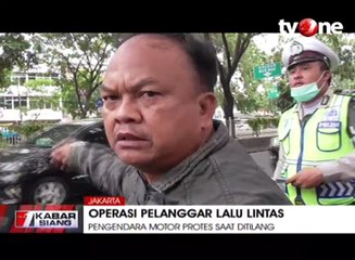 Terkena Razia, Pengendara Motor Protes Saat Ditilang