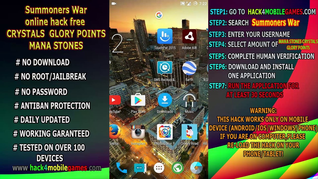How to hack Summoners War unlimited CRYSTALS GLORY POINTS MANA STONES