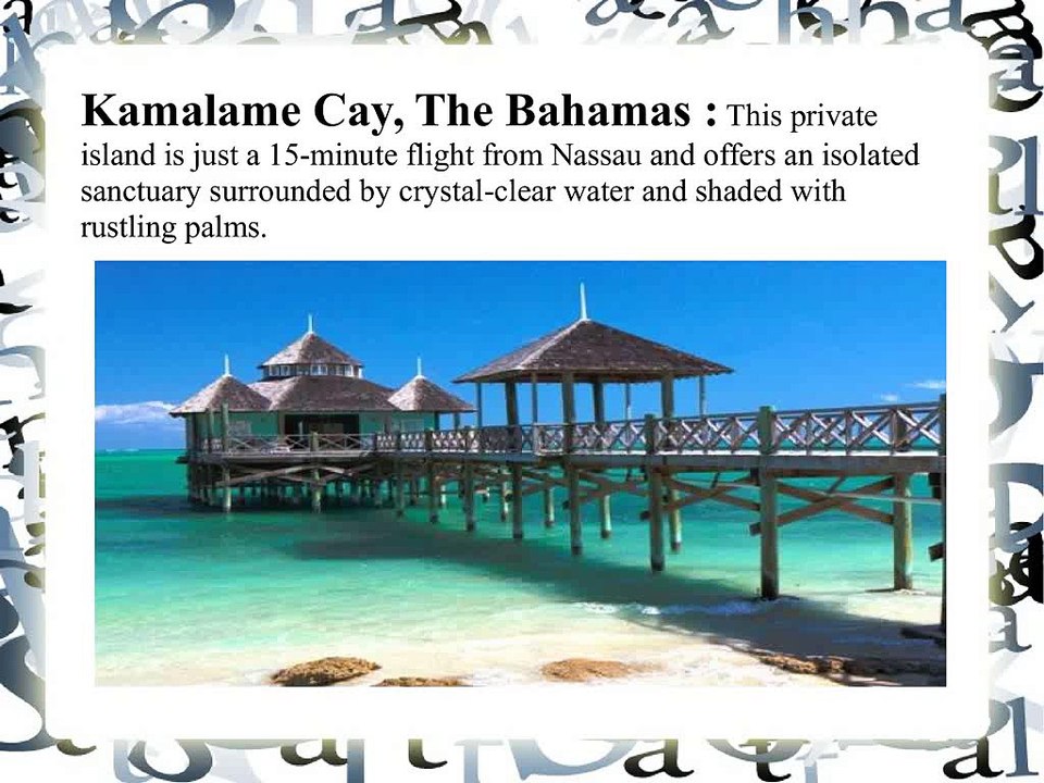 Thomas Salzano : Exotic Beach Destinations