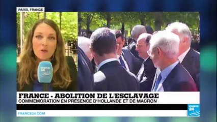 Abolition de l'esclavage : Hollande et Macron célèbrent les commémorations ensemble