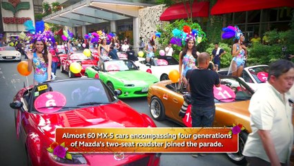 Beauty queens go out for a ride with Mazda