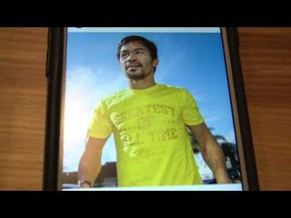 manny pacquiao rocking a shirt - the greatest of all time - EsNews Boxing