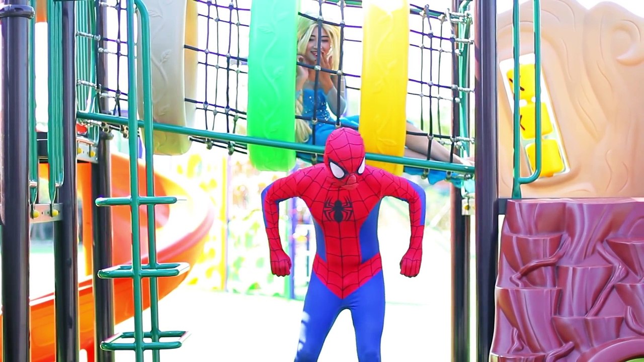 Greedy Joker Need to Poo on Spider-man's Toilet w- Spiderman Frozen Elsa Prank Funny Superheroes IRL