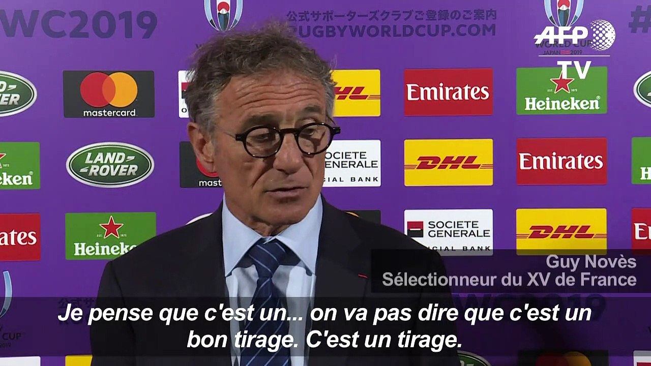 Mondial-2019: Novès réagit au tirage au sort