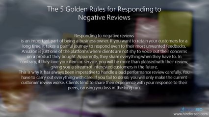 The 5 Golden Rules for Responding to Negative Reviews