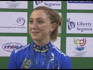 Laura Trott interview - Women Ind. Purs. - 2013 European Track Championships - Anadia (POR)