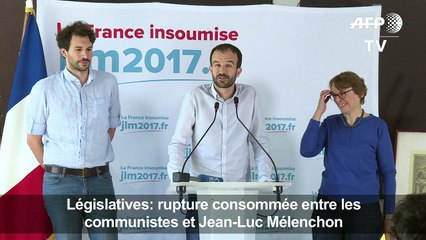 Législatives: rupture consommée entre communistes et insoumis