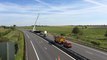 Poids lourd renversé sur l'autoroute A28 mercredi 10 mai 2017