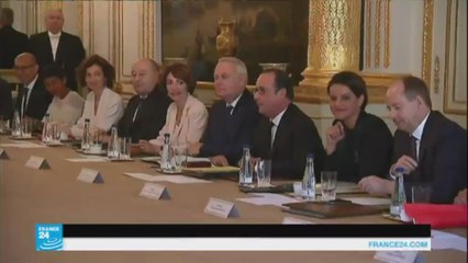 آخر اجتماع وزاري لفرانسوا هولاند كرئيس للبلاد