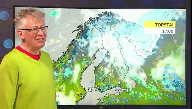 Le fou rire d'un présentateur de la météo à la télévision finlandaise