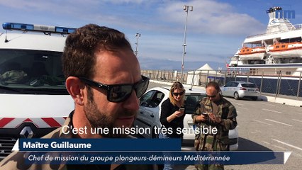 Nice : Opération déminage au large du bord de mer