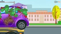 The Tow Truck w Car Wash & Car Service Adventures 2D Animation Cars & Trucks Cartoon for Kids