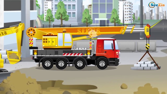 Мультик про машинки - Спецтехника в Городке: Экскаватор, Трактор, Грузовик Видео для детей