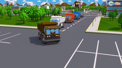 TRUCK COLORS for Kids - Cars Learning Educational Video with Balls for Babies