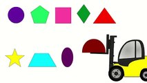 Funny loader! Educative cartoon about geometrical shapes for children