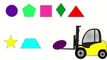 Funny loader! Educative cartoon about geometrical shapes for children