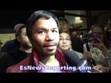 PACQUIAO SMIRKS & FIRES BACK AT VARGAS OVER HAND SPEED CLAIM!! - EsNews Boxing