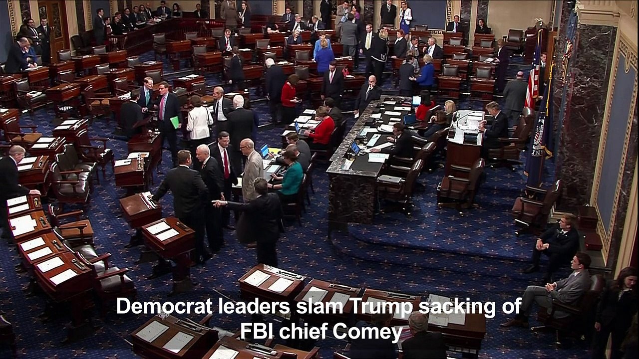 Democrats slam Trump sacking of FBI chief