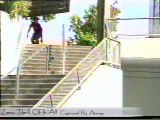 Skateboarding video - ollie 55 stairs