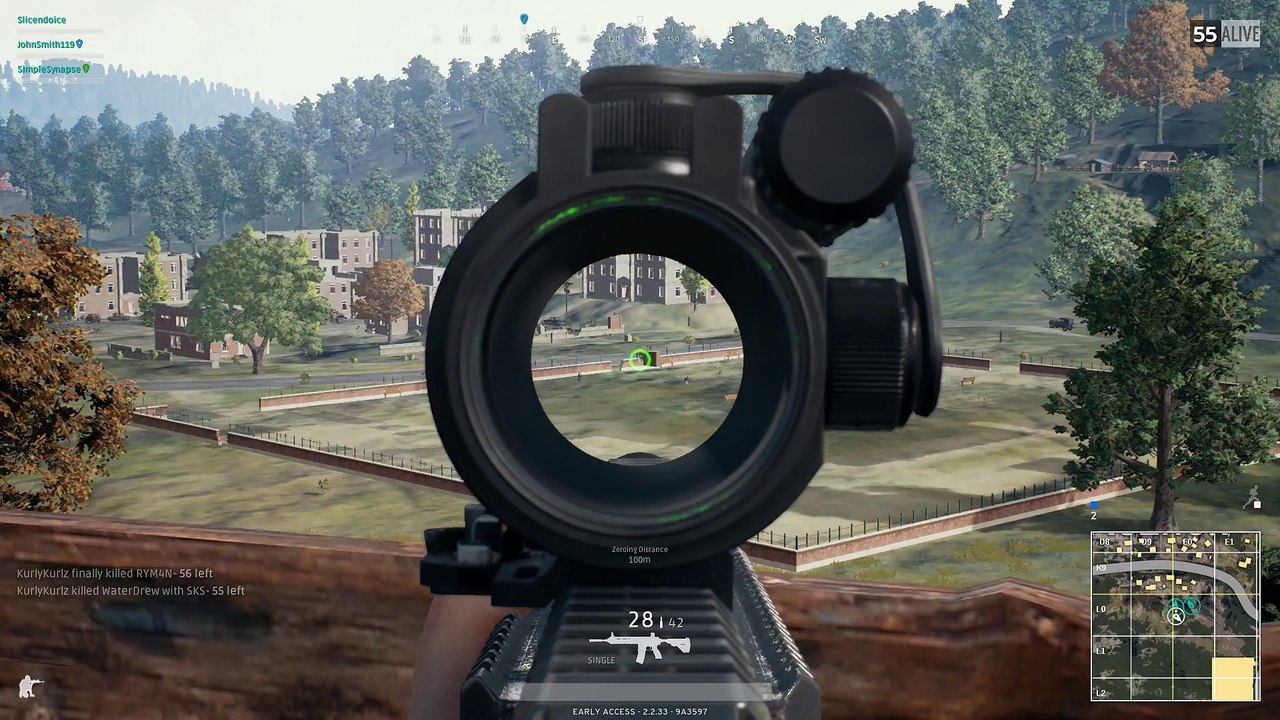 Battlegrounds: So, I know I'm a horrible person for shooting, but I had to see if it worked. This needs to be fixed PRONTO. The school didn't load in for me AT ALL!