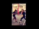 Michelle Linares Killing The Mitts - esnews boxing