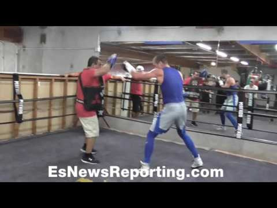 Oleksandr Gvozdyk body shots great technique and balance - EsNews Boxing