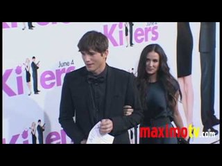 Demi Moore and Ashton Kutcher Arriving at "KILLERS" Premiere