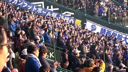 【第71回甲子園ボウル】校歌“空の翼”　エール交換