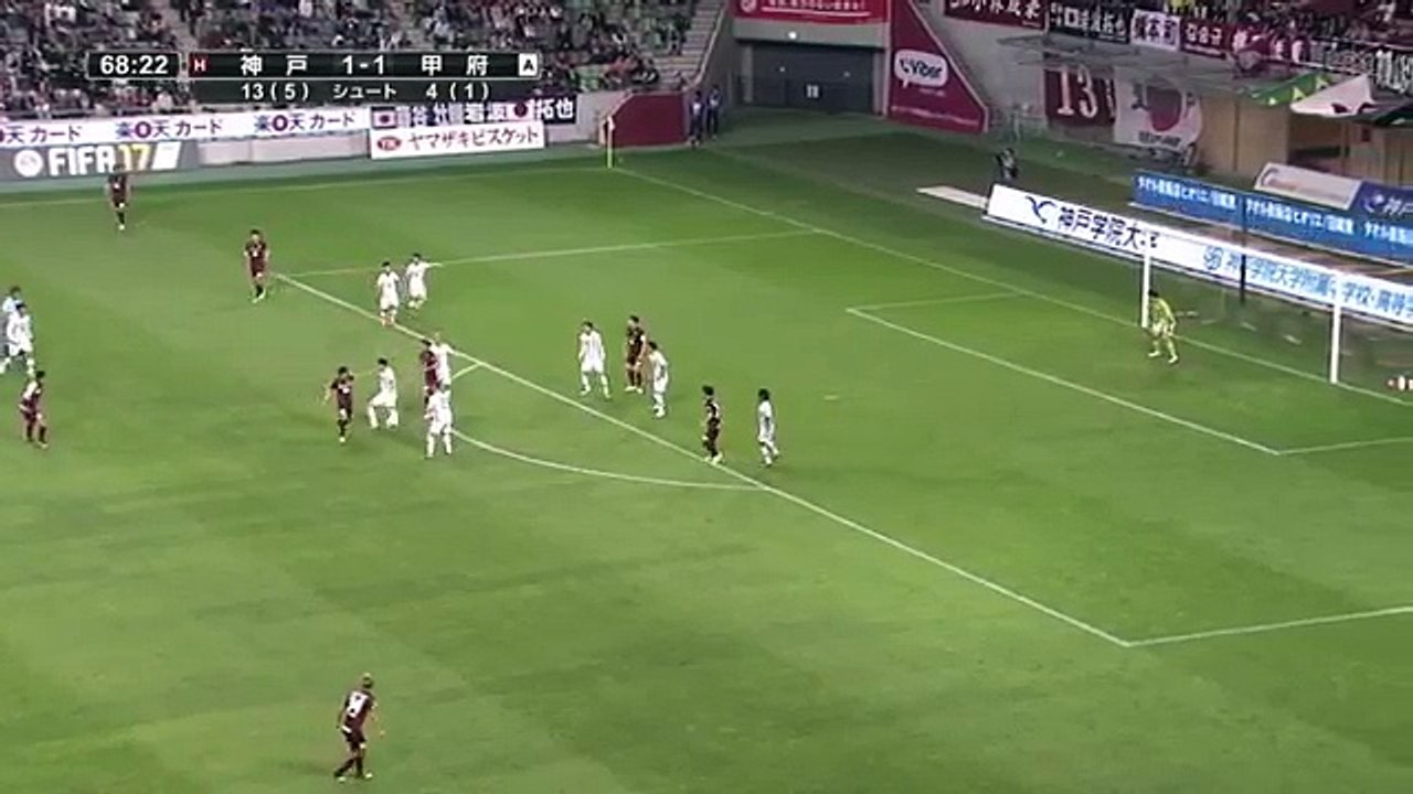 Vissel Kobe 2:1 Kofu  (J League Cup 3 May 2017)