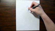 3D Drawing of Cupid - Trick Art on Line Paper Illusion-5czbwjK