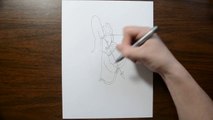 3D Drawing of Cupid - Trick Art on Line Paper Illusion-5czbwj