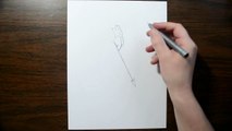 3D Drawing of Cupid - Trick Art on Line Paper Illusion-5c