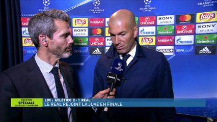 Interview de Zinédine Zidane après Atlético Madrid / Real Madrid