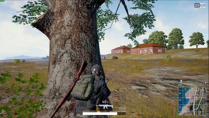 Battlegrounds: Can't help but feel like there was a tree in front of me.