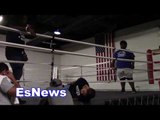 jessie vargas working on his neck for manny pacquiao fight EsNews Boxing