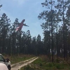 'Very Large Air Tanker' Arrives to Fight West Mims Fire
