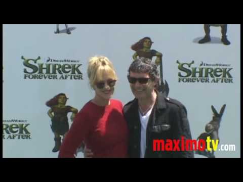 Antonio Banderas and Melanie Griffith at SHREK FOREVER AFTER Los Angeles Premiere May 16, 2010