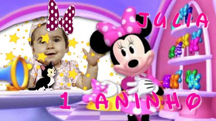 Tema Minnie Rosa - Retrospectiva Julia 1 Aninho